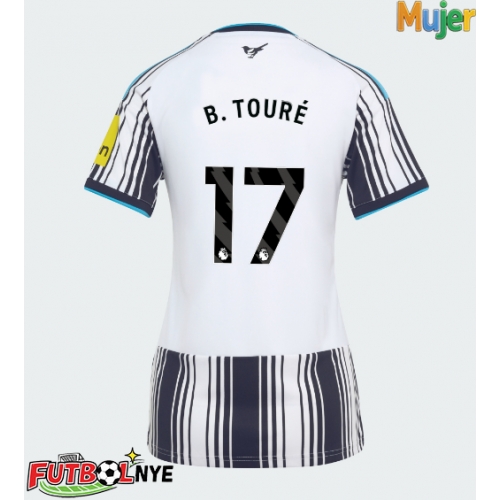 Camiseta Newcastle United Bazoumana Toure #17 Primera Equipación para mujer 2026-27 manga corta